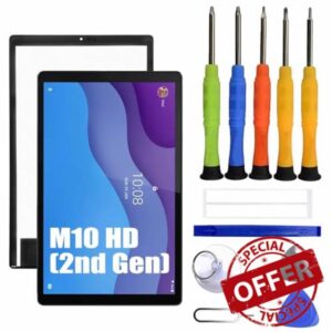 Compatible with Lenovo Tab M10 HD Gen 2 TB-X306X Touch Screen Digitizer LCD Display Replacement [Fingerprints] With Repair Ki