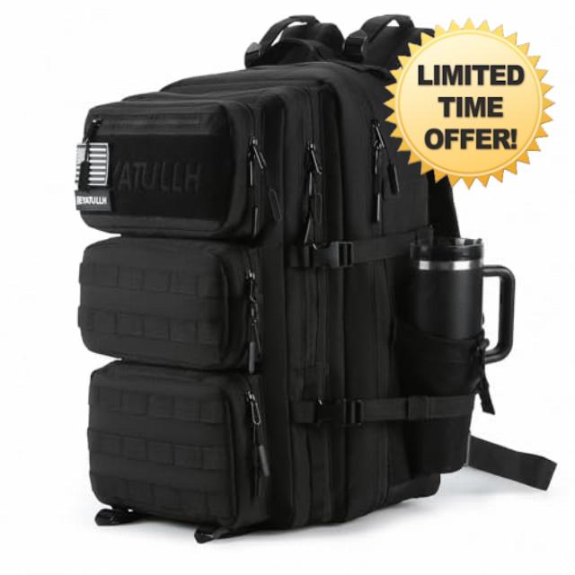 Tactical Military Backpack for Men 55L Large Molle Army Assault Pack 3 to 5 Days Hiking Rucksack for Sport Travel Gym