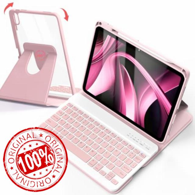 360 Rotating Keyboard Case for iPad A16 11th Generation 2025/10th Generation 2022(10.9 inch) With Keyboard