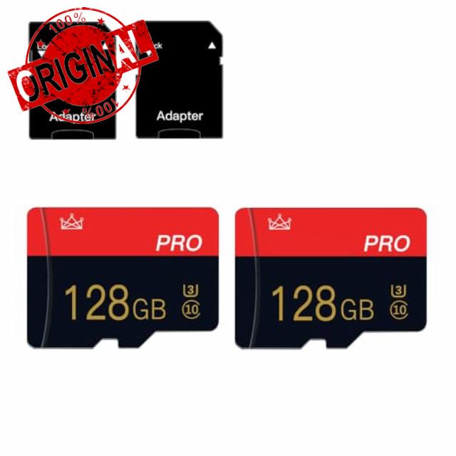 2 Pack 128GB Micro Sd Card Class 10 TF Card with Adapte