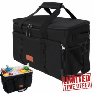 Cool Bag 33L Holds 50 Cans (330ml) for Beach & Camping - 8-10H Cooling