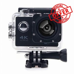 Qinux Pixgo 4k Action Camera .2026. (Black+ 32GB SD Card)