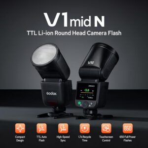 2.4G Wireless Touchscreen Speedlite with TTL 1/8000 HSS