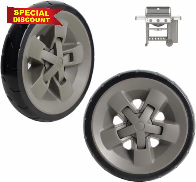 67445 Grill Wheels for Weber Genesis II Parts and Genesis II LX 300 200 400 600 Series
