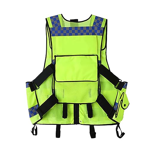 Adjustable Security Traffic Police Vest with Reflective Strips
