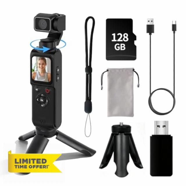 4K Handheld Vlogging Camera with WiFi
