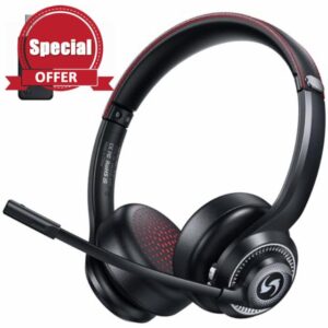 Wireless Headset with Microphone for PC