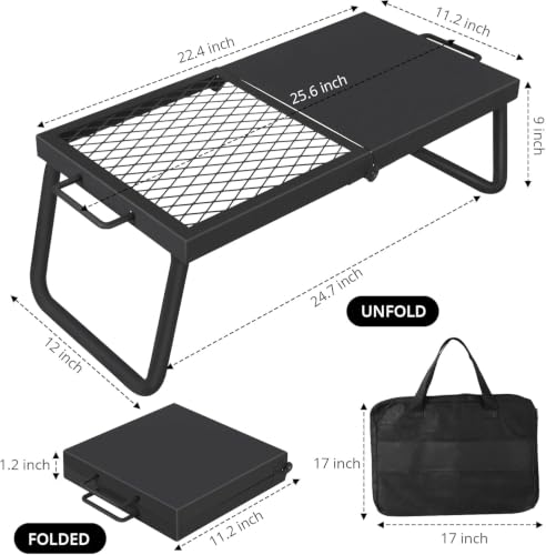 Portable Outdoor Cooking Rack for Open Fire BBQ