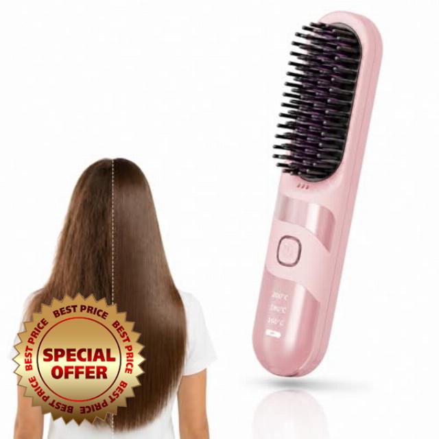 Cordless Hair Straightener Brush