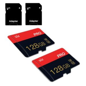 2 Pack 128GB Micro Memory Card Class 10 TF Card with Adapte                                                          High Speed