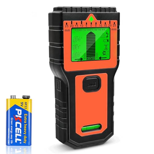 Stud Sensor Edge Center Finding for Wood AC Wire Metal Studs Joist Pipe Detection (Orange)