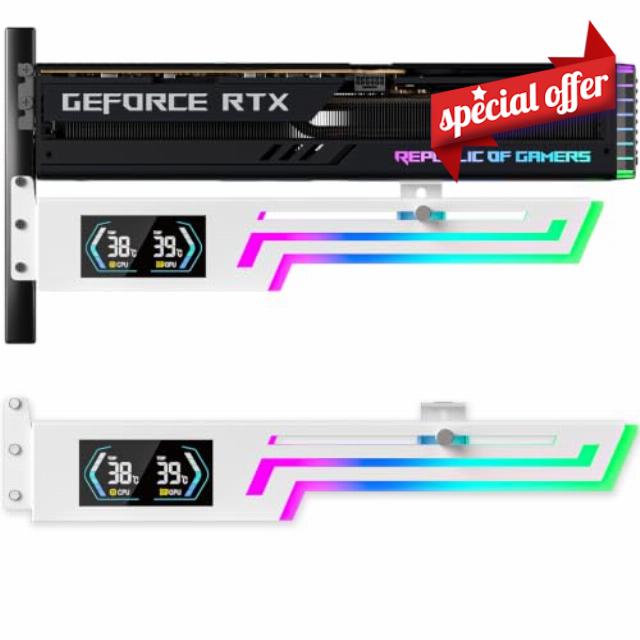ARGB GPU Bracket with Temp Display Screen