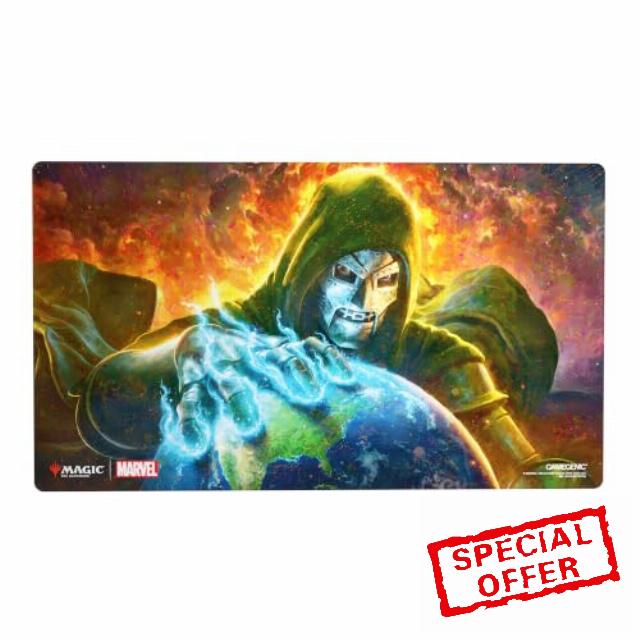 Gamegenic | Magic: The Gathering | Marvel Super Heroes Shiny Playmat - Doom Reigns Supreme | Trading Card Game Accessory | Ages 13+