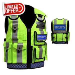Viz Tactical Security Dog Handler Vest Enforcement CCTV Tac Reflector Vest New
