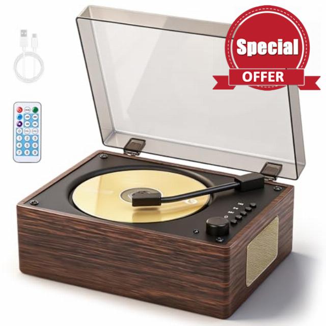 CD Player with Built-in Speakers
