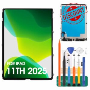 SRJTEK For iPad 11th Gen 2025 LCD Screen for iPad A16 (2025) LCD Screen Replacement for iPad 10.9" A3355 A3356 A3354 LCD Display Assembly Repair Kits (Black
