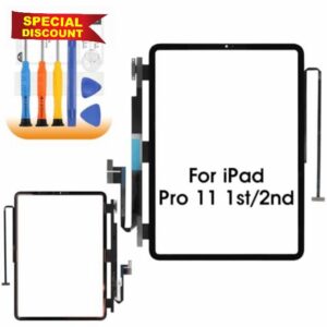 AGCUT Screen Replacement for iPad Pro 11 1ST/ 2ND 11 Inch Touchscreen for iPad Pro 11 1ST 2018 A1980 A2013 A1934 A1979 Digitizer Repair Tools & Kits