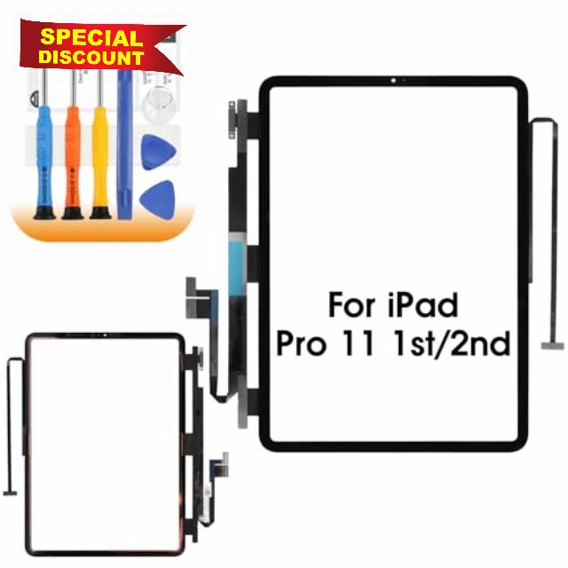 AGCUT Screen Replacement for iPad Pro 11 1ST/ 2ND 11 Inch Touchscreen for iPad Pro 11 1ST 2018 A1980 A2013 A1934 A1979 Digitizer Repair Tools & Kits