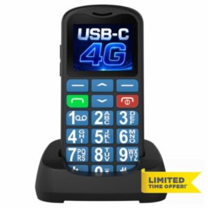 4G Big Button Mobile Phone for Elderly Easy to Use Basic SIM Free Unlocked Senior Mobile Phone With SOS Emergency Button