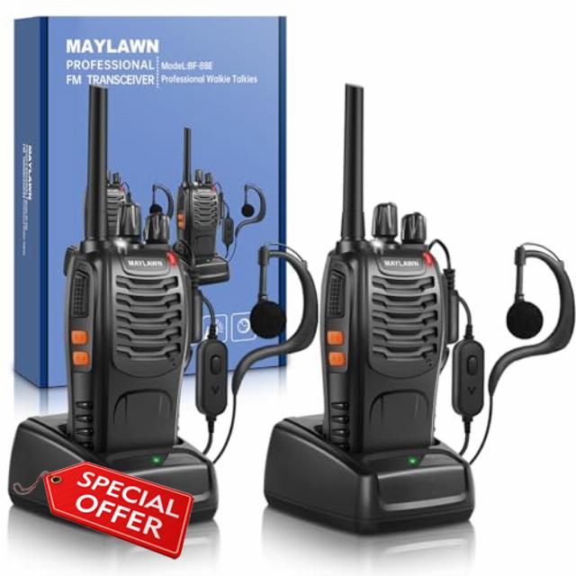 Maylawn Walkie Talkies Long Range 2Pcs