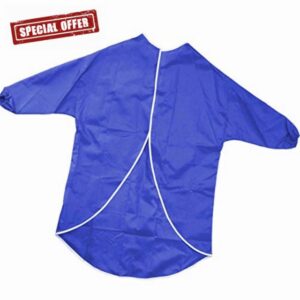 Blue Half Sleeve Plastic Fabric Waterproof Apron 60cm Pack of 10 by BCreative ®