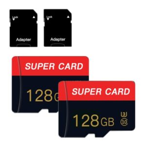 2-Pack 128GB Micro SD Card Class 10 Memory Card with Adapter                                                          Memory Cards