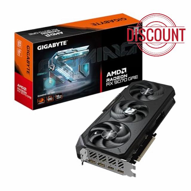 Gigabyte Radeon RX 9070 GRE GAMING OC 12G Graphics Card - 12GB GDDR6