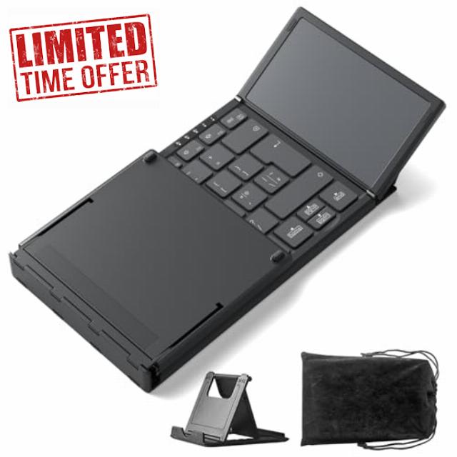 Inateck Foldable Bluetooth Keyboard with Touchpad