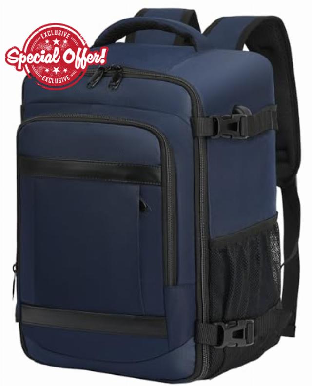 KLOSTAIN Ryanair Cabin Bags 40x30x20 Underseat 24L Laptop Carry On Backpack Fits easyJet Eurowings Wizz Air Navy