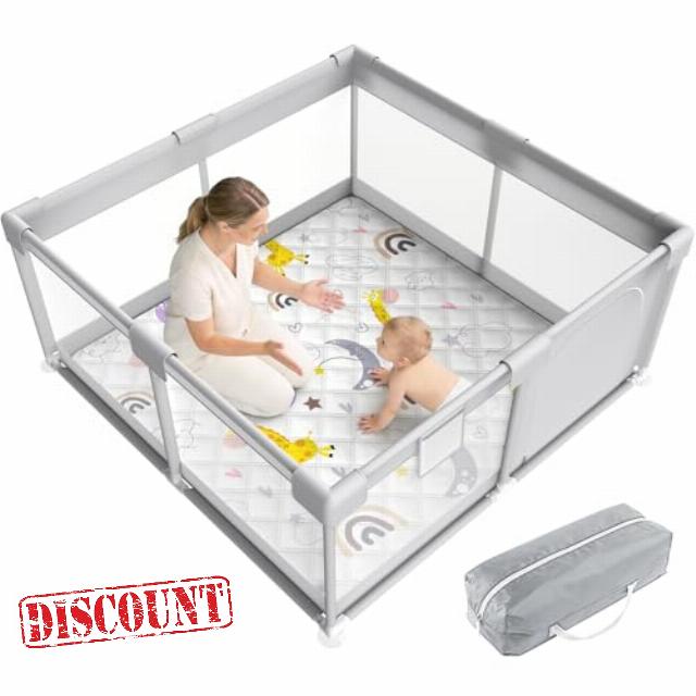 DAMNISS Baby Playpen Foldable for Baby and Toddlers