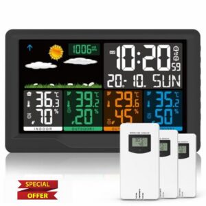 Weather Station Wireless with 3 Sensors UK