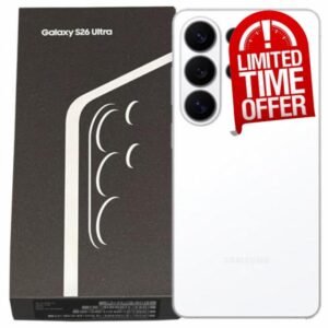 Samsung Galaxy S26 Ultra 5G (​​​UK​ Version)​ SM-S948B​ 512GB ​Storage 12GB RAM​ Android 16​ Factory Unlocked ​Smartphone​​ (White) (Renewed)