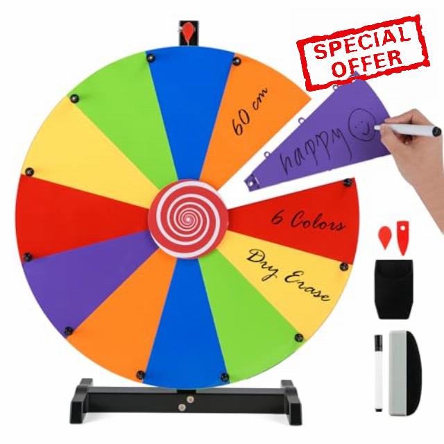 COSTWAY 24" Color Prize Wheel