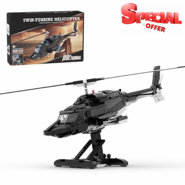MOC-149250 Helicopter Building Blocks Set MOC