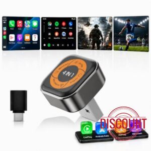 Spedal 4 in 1 Wireless CarPlay Adapter with Android Auto/AirPlay/CarPlay/Mirror Link
