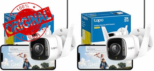 Tapo C320WS 2K QHD Wireless & Wired Security Camera Outdoor