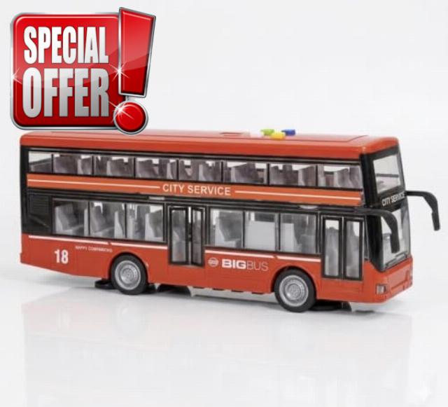 FAHAAM New||Double Decker Bus Toy with Lights and Sound