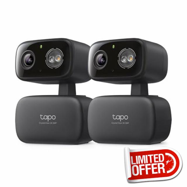 Tapo 2K 3MP Pan/Tilt Indoor/Outdoor Security Camera