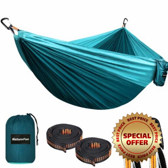 NATUREFUN Ultra-Light Travel Camping Hammock | 300kg Load Capacity