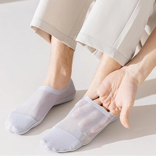 Non-Slip Invisible Liner Socks with Silicone Grips