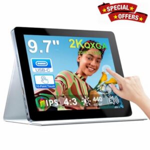 9.7 Inch 2K Portable Monitor Touchscreen