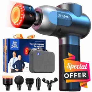 BOB AND BRAD C2 Ultra Massage Gun with Heat and Red LED Therapy Head