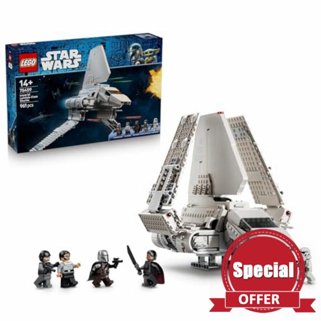 LEGO Star Wars 75459 Imperial Lambda-Class Shuttle Model Kit - 5 Minifigures incl. Moff Gideon w/Darksaber - Gift for 14+ Year Old Teenage Boys & Adult The Madalorian Fans
