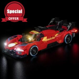 LocoLee LED Light Set Compatible with LEGO Speed Champions Ferrari 499P Race Car