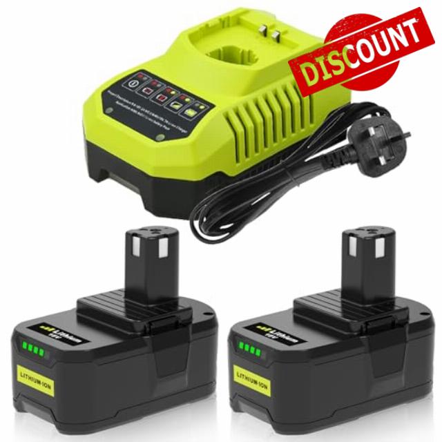 Replacement for Battery 18V P108 P102 P103 P104 P105 P107 P109 RB18L50 RB18L40 RB18L25 RB18L15 RB18L13 with LED Indicato