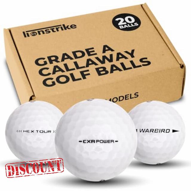 Callaway Collection | Mix Recycled Golf Balls Pack of 20 | Grade A Lake Balls | Diablo