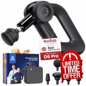 BOB AND BRAD D6 Pro Massage Gun Deep Tissue with 16mm Amplitude | Powerful 85lbs Stall Force Back Massager