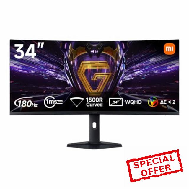 XIAOMI G34WQi 2026 34" 2K Curved Gaming Monitor