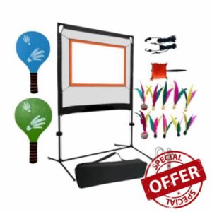 Efficient Badminton Net With Stand Rackets And Shuttlecocks In Easy Storage Bag Sports Events Set Includes Everything For Fun Game Of Badminton.Package Includes 2 Rackets