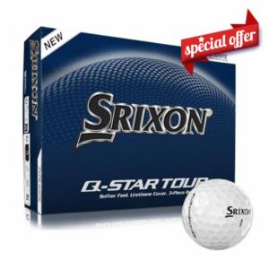 Srixon Q-STAR TOUR Golf Ball with Ultra-Thin High-End Urethane Cover | Spin Skin+ New Generation | Soft Feel | FastLayer Core Technology |12 Pieces